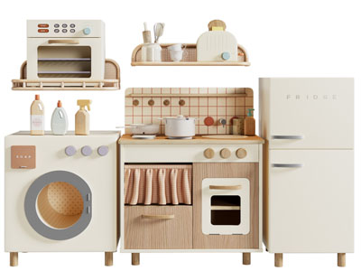 现代儿童橱柜 玩具厨房用品