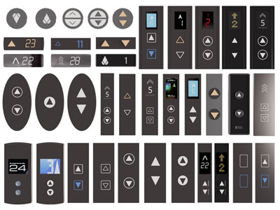 现代电梯箭头 指示牌