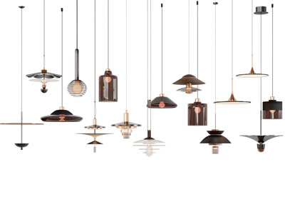 现代单头垂线吊灯