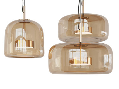 现代轻奢玻璃灯罩吊灯