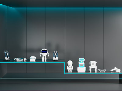 现代智能机器人3d模型 现代智能机器人