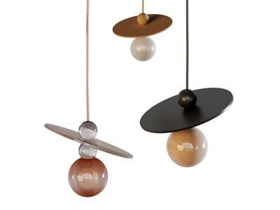 现代单头垂线吊灯