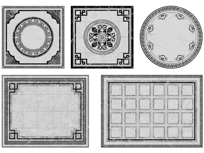 新中式地面拼花