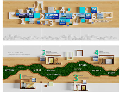 现代企业文化背景墙