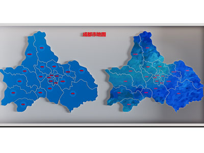 现代成都市地图