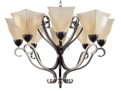 美式铁艺雕花吊灯