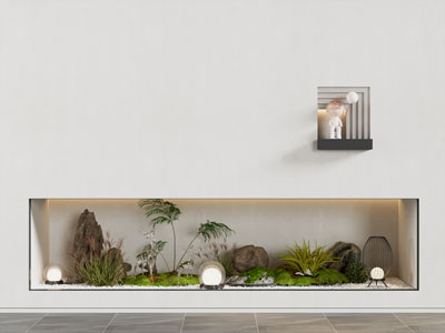 新中式室内景观园艺小品