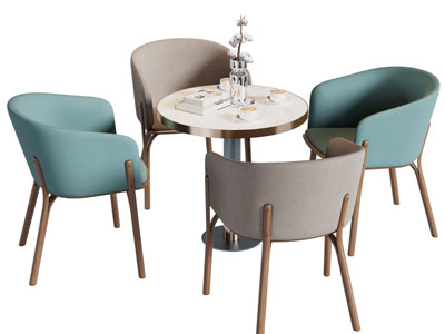 现代休闲桌椅组合