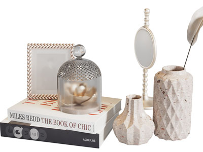 现代书本 花瓶摆件组合