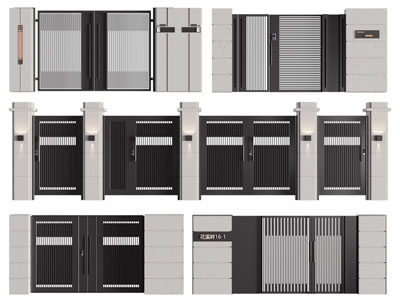 新中式庭院铁艺大门