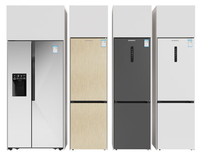 现代电冰箱3d模型 现代电冰箱