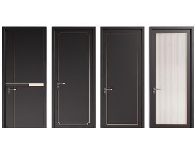 新中式平开门 木门 玻璃门