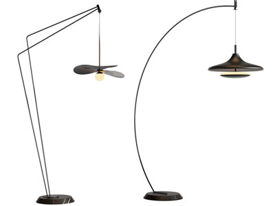 现代金属落地灯