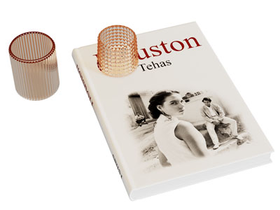 现代烛台 书本 摆件组合