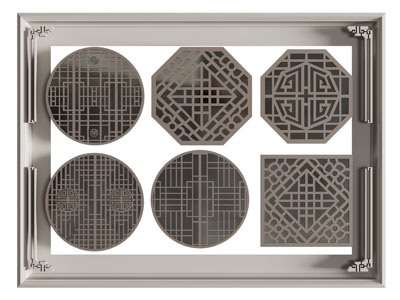 新中式镂花窗 窗格