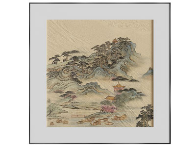 新中式装饰挂画3d模型 新中式装饰挂画