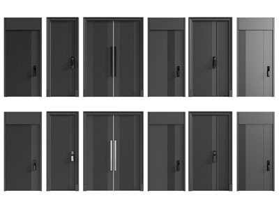 现代实木平开门 子母入户门