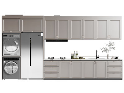 现代整体橱柜 吊柜