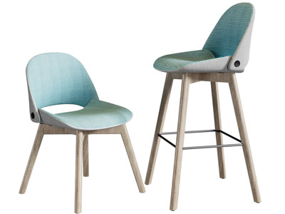 北欧实木吧椅 儿童椅子