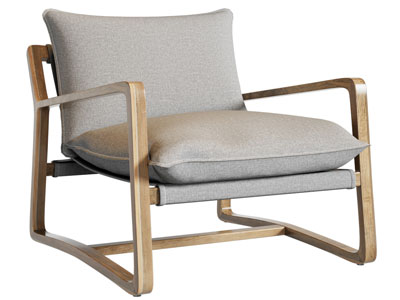 现代实木边框的休闲椅子