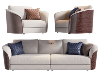 现代多人 单人沙发