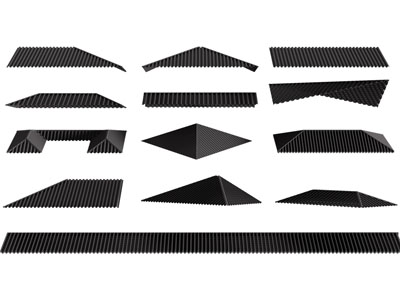 新中式屋檐 建筑构件