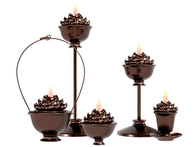 现代烛台摆件组合