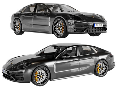 现代黑色汽车 轿车