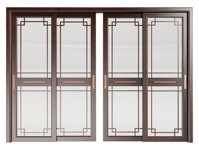 新中式玻璃推拉门