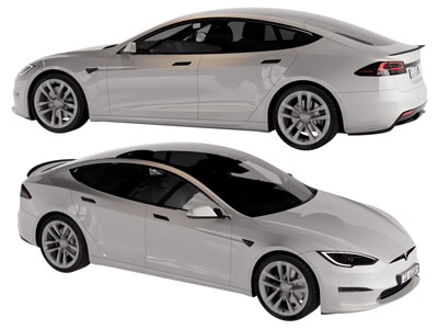 现代白色汽车 轿车