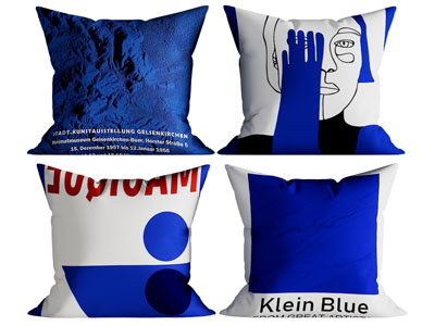 现代克莱因方形靠垫抱枕