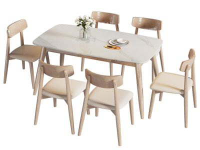 现代餐桌椅组合