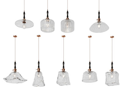 现代轻奢玻璃灯罩吊灯