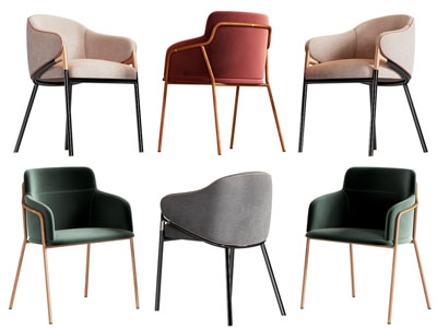 现代轻奢休闲椅子 餐椅