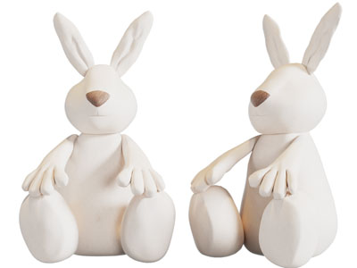 现代兔子玩偶 摆件