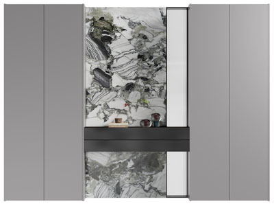 新中式入户玄关鞋柜 玄关背景墙3d模型 新中式入户玄关鞋柜 玄关背景墙