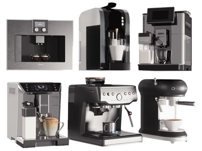 现代咖啡机 厨房电器3d模型 现代咖啡机 厨房电器