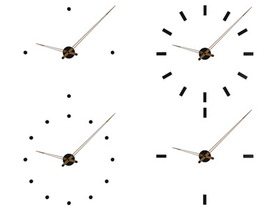 现代无边框钟表 墙饰挂件3d模型 现代无边框钟表 墙饰挂件
