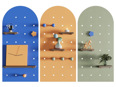 现代洞洞眼收纳 墙饰