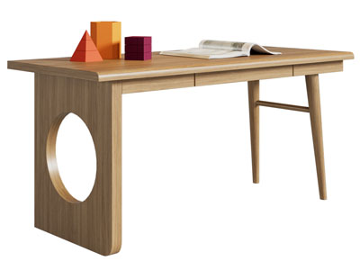 北欧书桌3d模型 北欧书桌