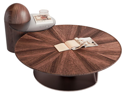 现代圆形实木茶几3d模型 现代圆形实木茶几