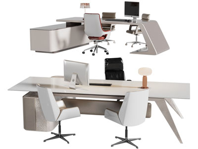 现代老板台 老板桌椅组合