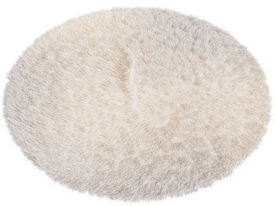 现代圆形毛绒地毯