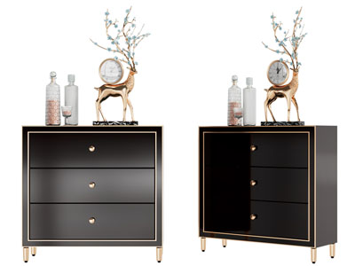 现代轻奢床头柜