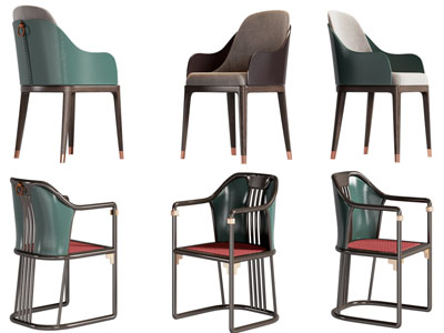 新中式休闲椅子 餐椅