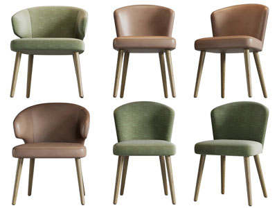 北欧布艺休闲椅子 餐椅