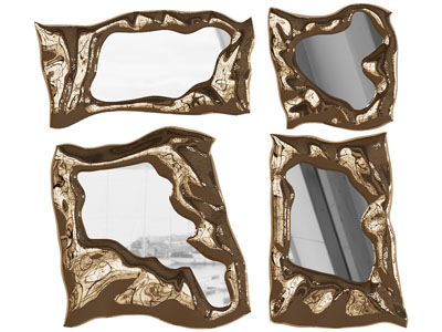 后现代创意不规则装饰镜子 墙饰