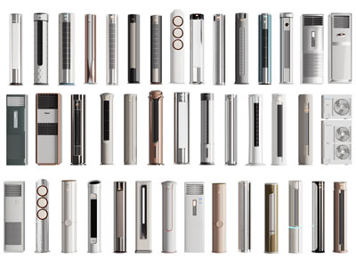 现代柱形 柜体空调3d模型 现代柱形 柜体空调