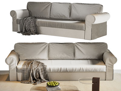 现代布艺多人沙发 茶几组合