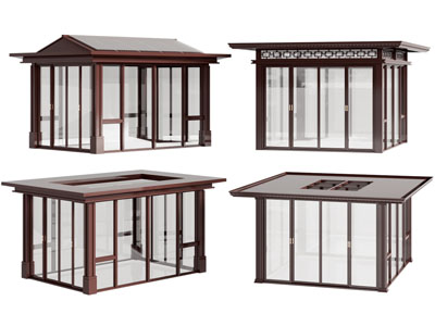 新中式庭院玻璃花房